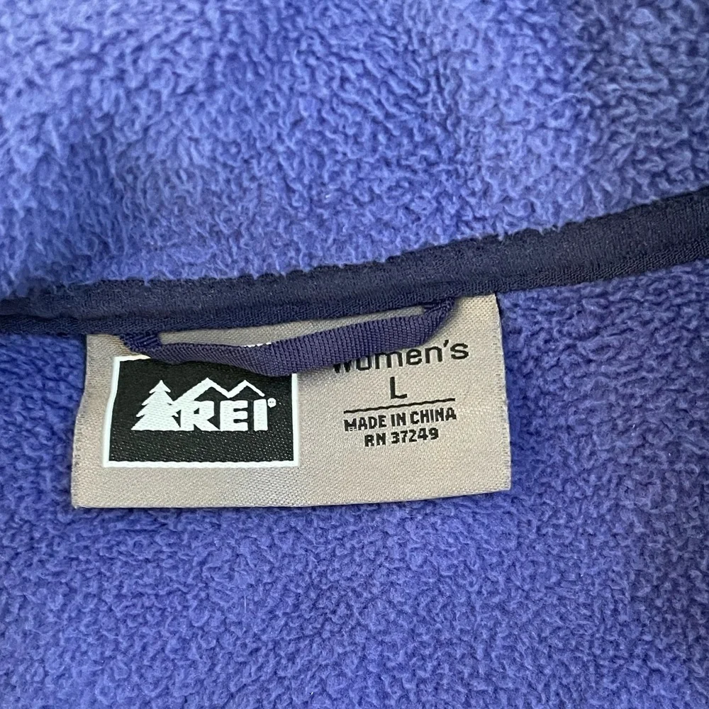 REI Purple Shell Jacket Fleece‎ Lined Size Large EUC